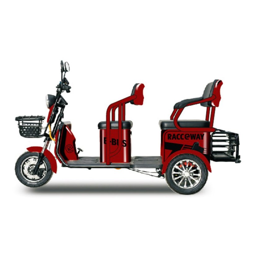 Racceway E-bus dvousedadlový vozík - Barva: Světlemodrá