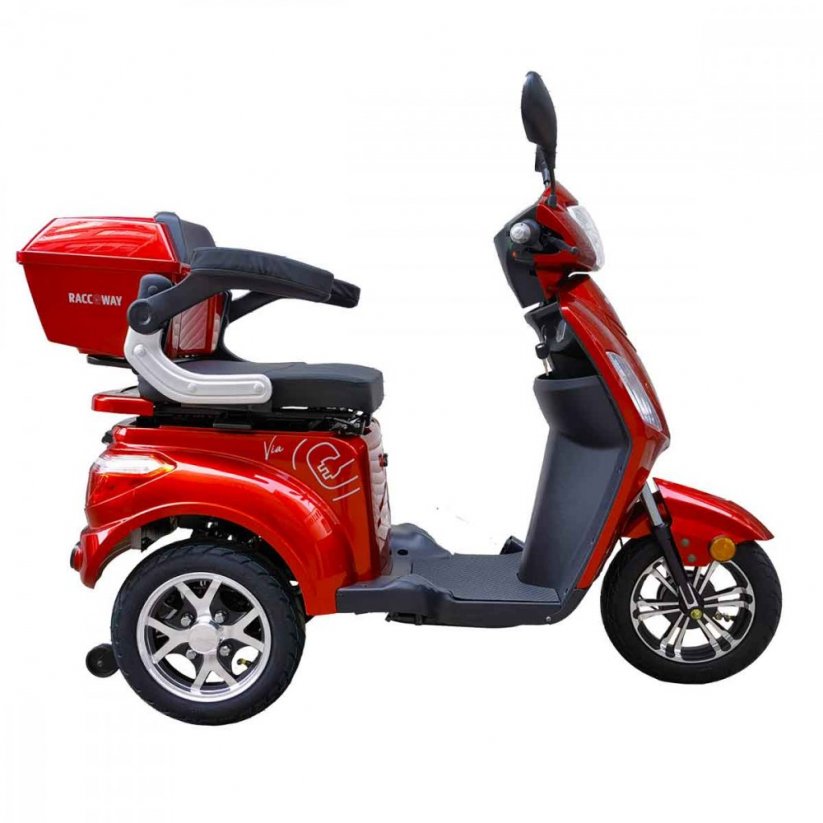 Racceway Via-MS09 tříkolový vozík - Barva: Červená